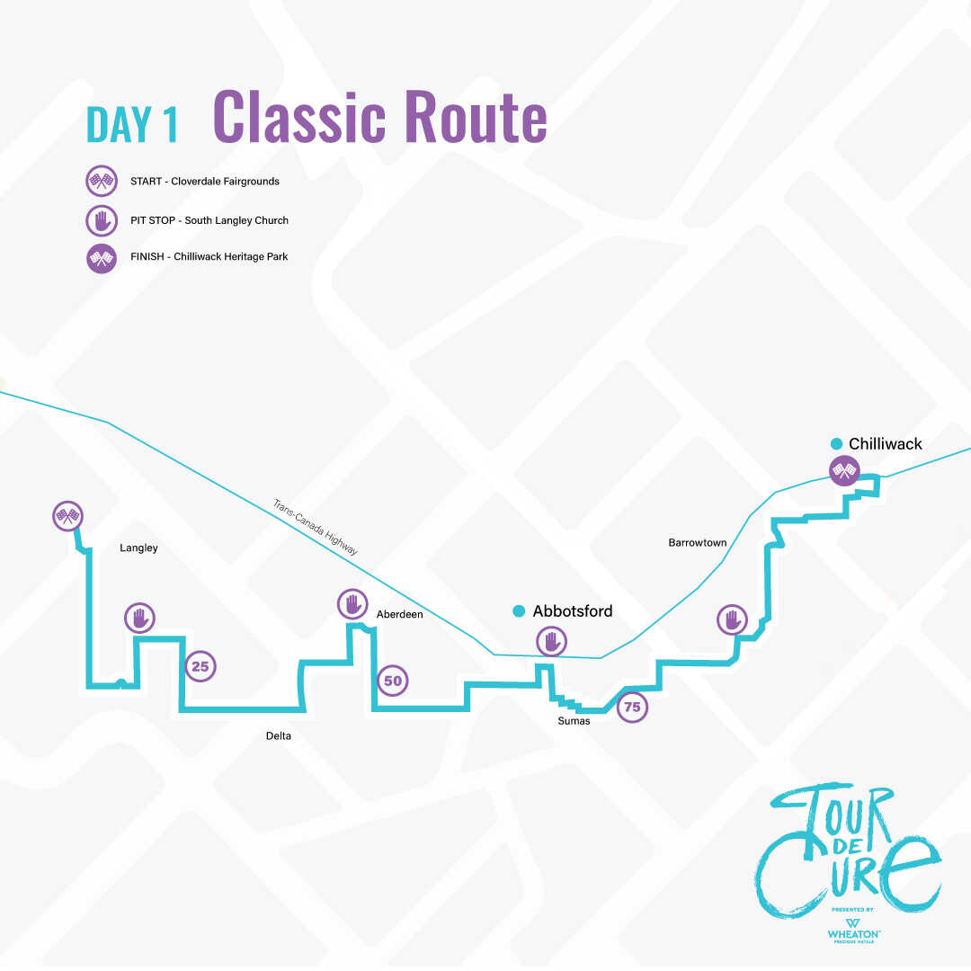 Tour de Cure 2023 - Day 1 Classic Route