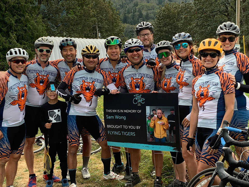 Team Flying Tigers at the Tour de Cure